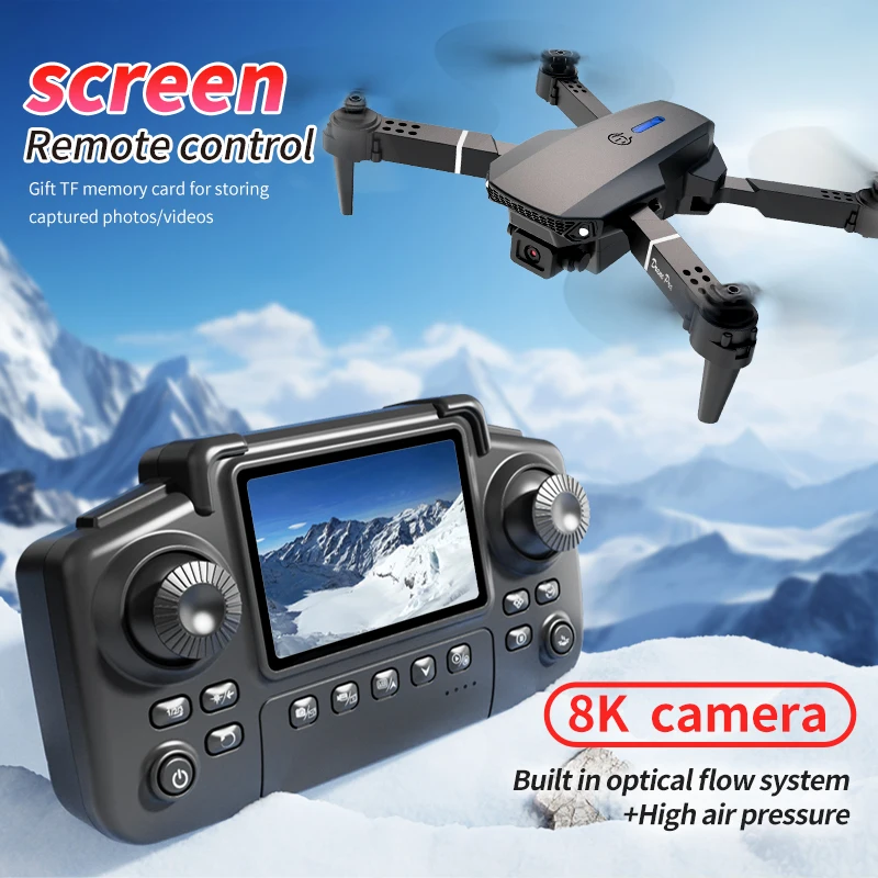전문가용 E88 PRO 드론, 화면 탑재 8K HD 카 - Drone Camera Wide Angle 리뷰 및 가격